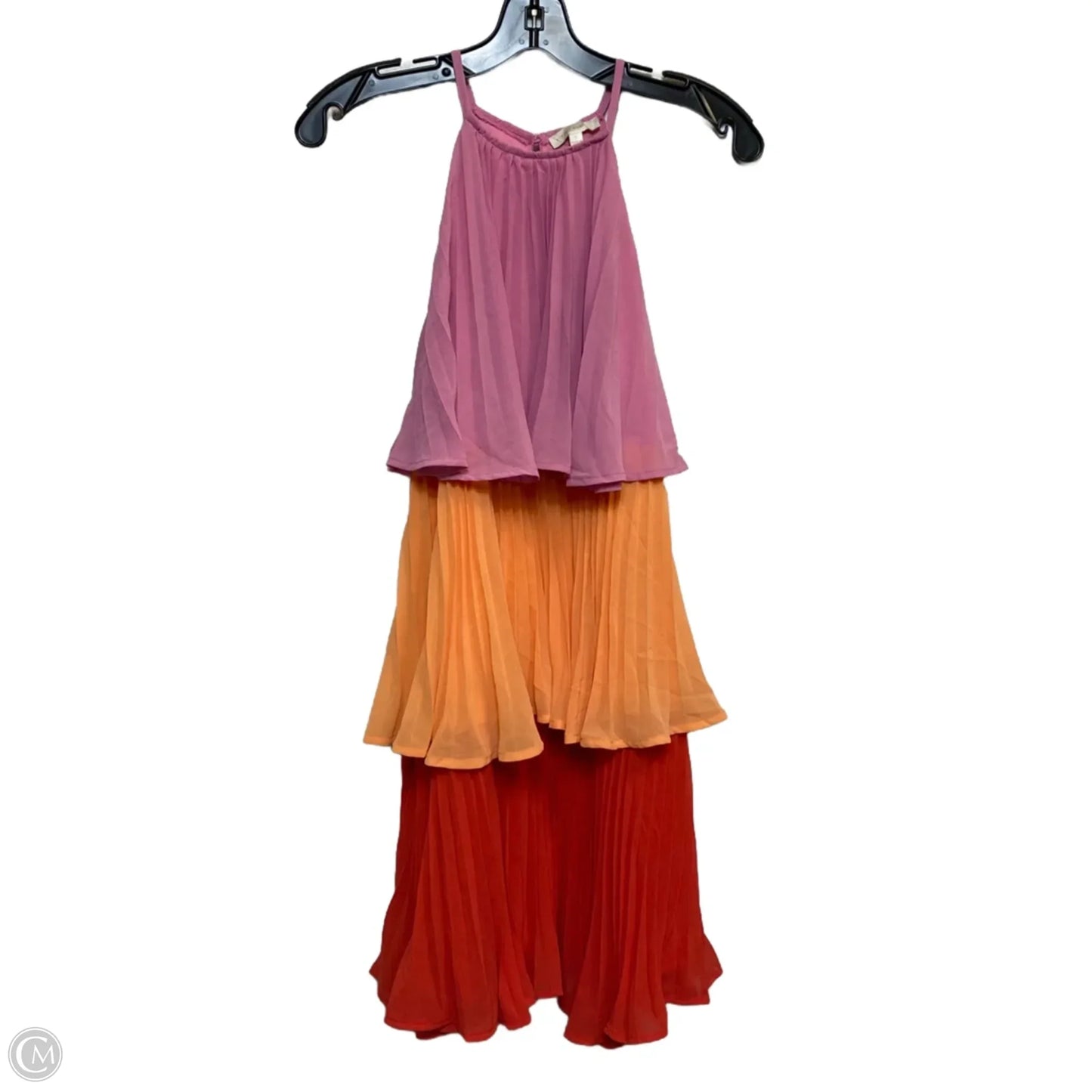 Dress Casual Short By Flying Tomato In Orange & Pink, Size: S