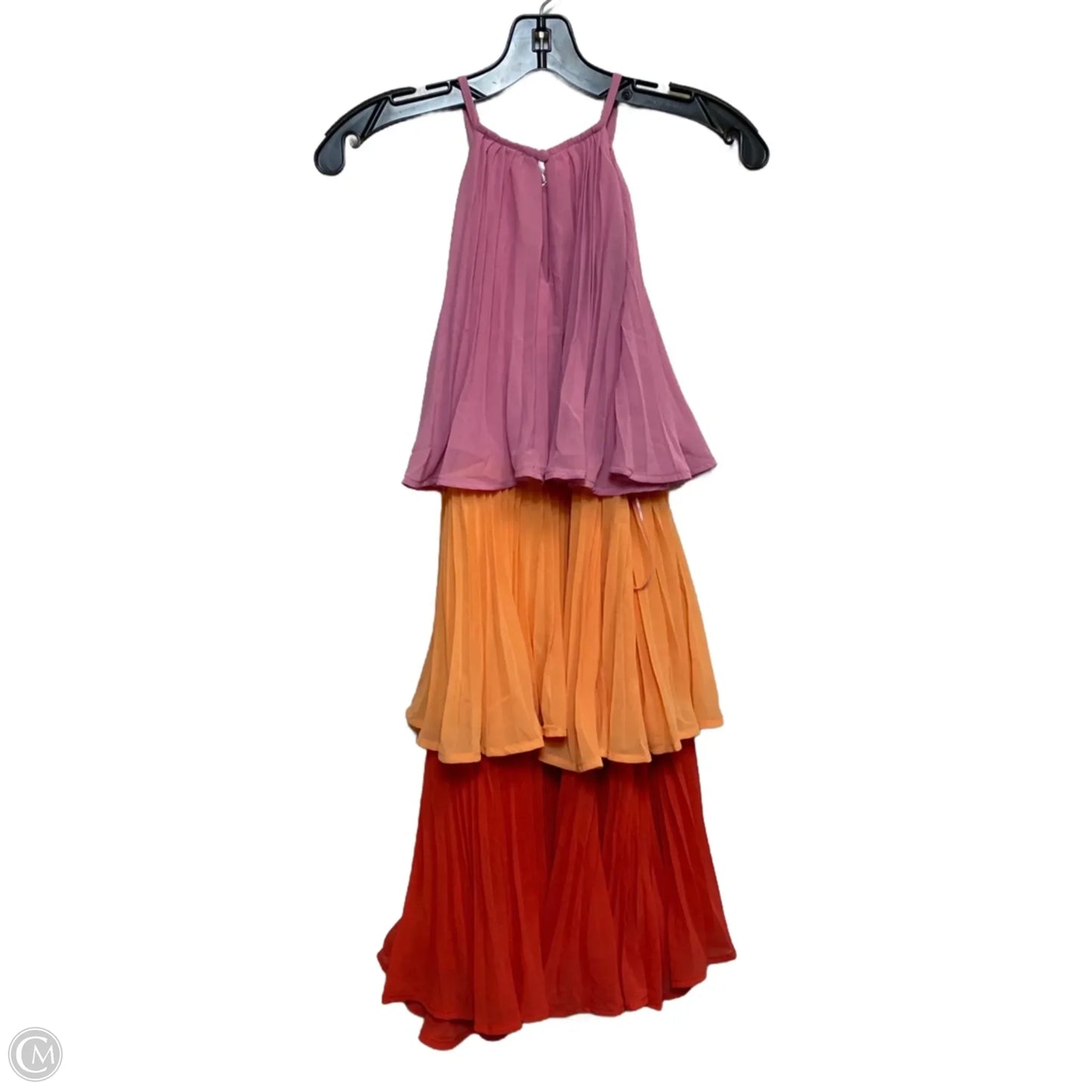 Dress Casual Short By Flying Tomato In Orange & Pink, Size: S