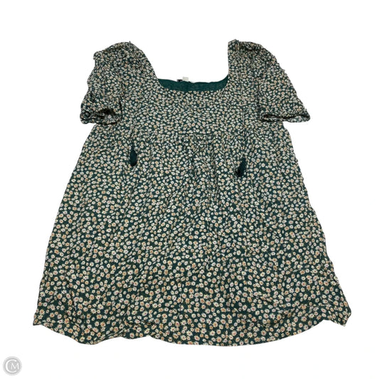 Dress Casual Short By American Eagle In Cream & Green, Size: Xl