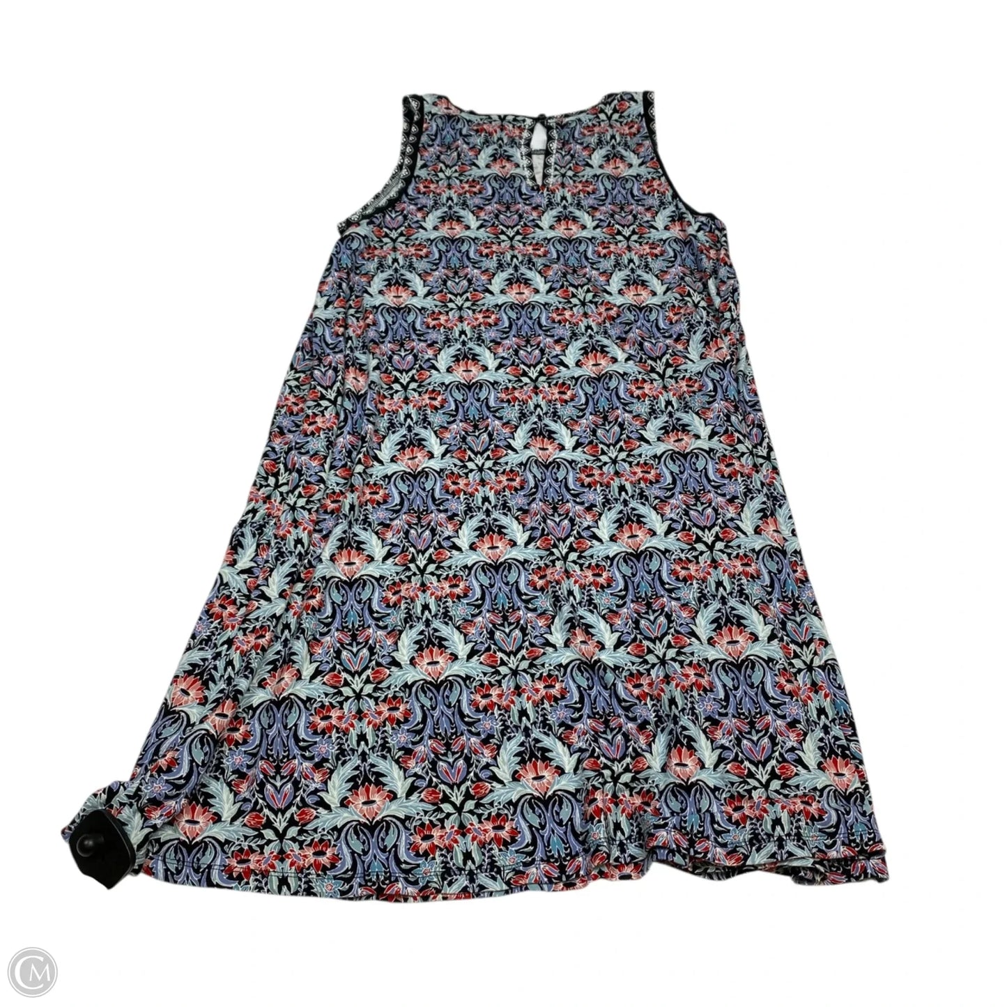 Dress Casual Short By Loft In Blue & Red, Size: M