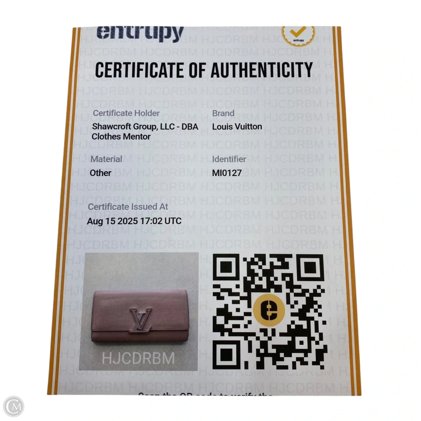 Wallet Luxury Designer By Louis Vuitton, Size: Large