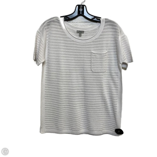 Top Short Sleeve By Talbots In White, Size: S