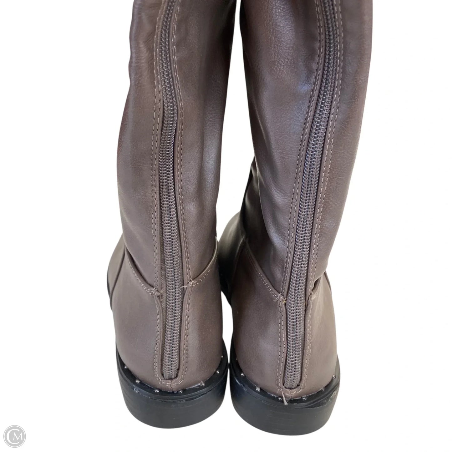 Boots Knee Flats By Bamboo In Brown, Size: 7