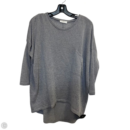 Top 3/4 Sleeve By Vestique In Grey, Size: S