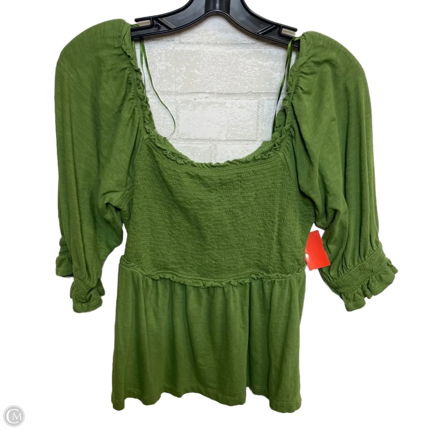 Top 3/4 Sleeve By Crown And Ivy In Green, Size: M