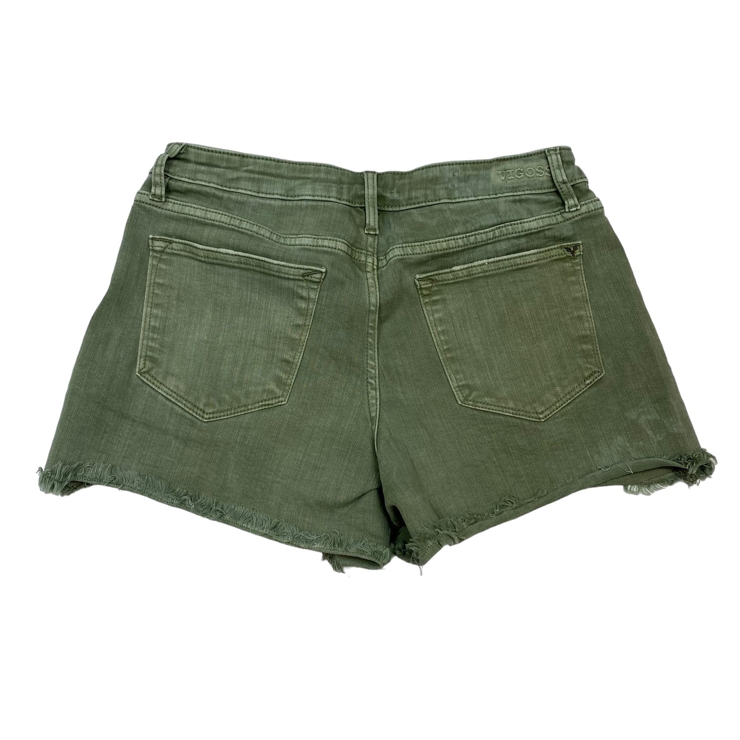 Green Denim Shorts Vigoss, Size 8