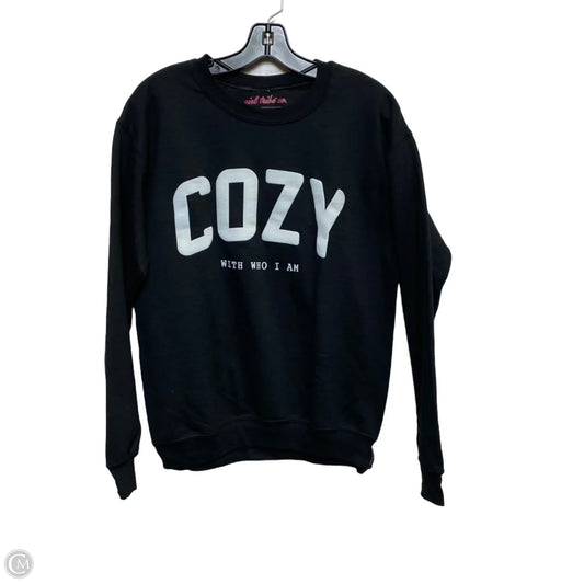 Sweatshirt Crewneck By Girl Tribe Co In Black, Size: S