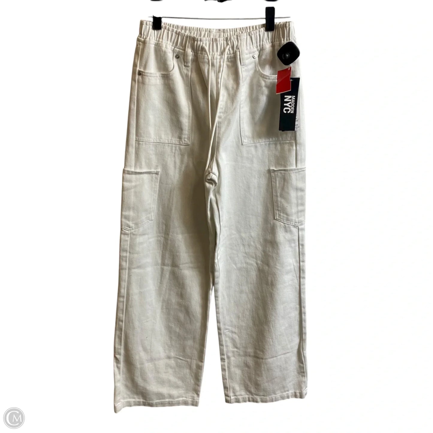 Jeans Wide Leg By Madden Nyc In White Denim, Size: Xs