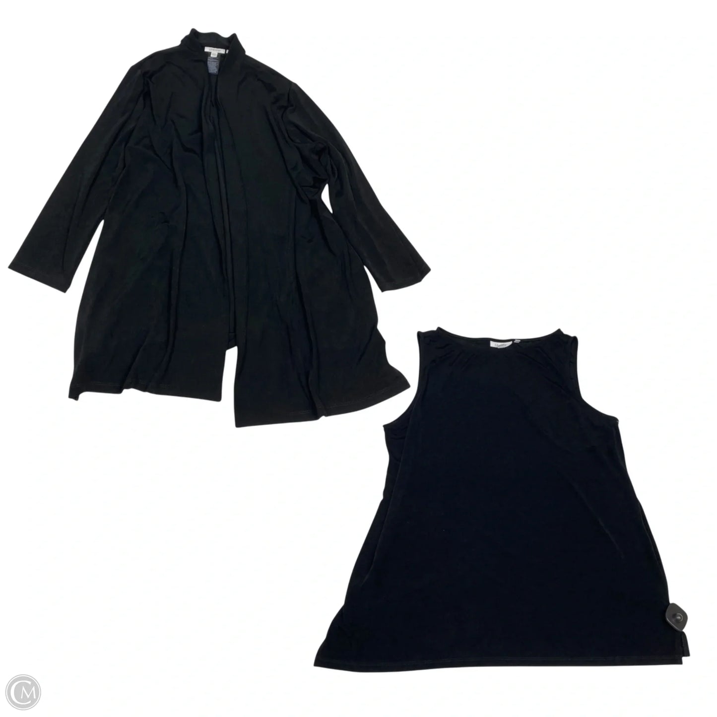 Top 2pc Long Sleeve By Chicos In Black, Size: Xl