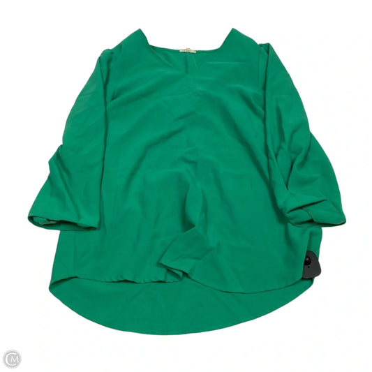 Top 3/4 Sleeve By Jodifl In Green, Size: S