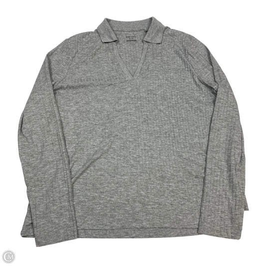 Top Long Sleeve By Esmara In Grey, Size: M