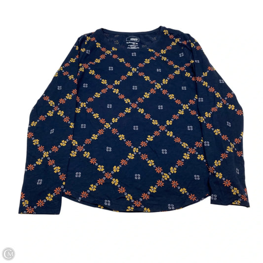 Top Long Sleeve Basic By Sonoma In Navy, Size: M