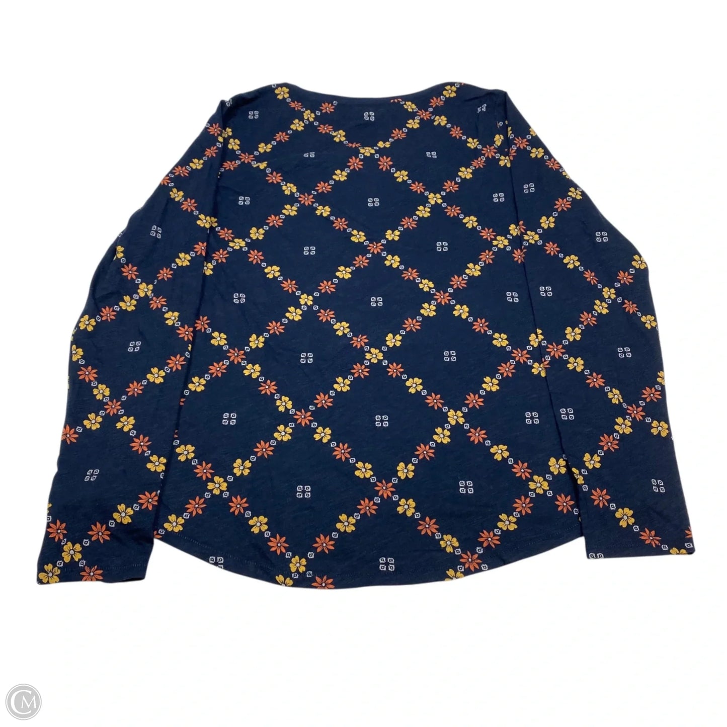 Top Long Sleeve Basic By Sonoma In Navy, Size: M