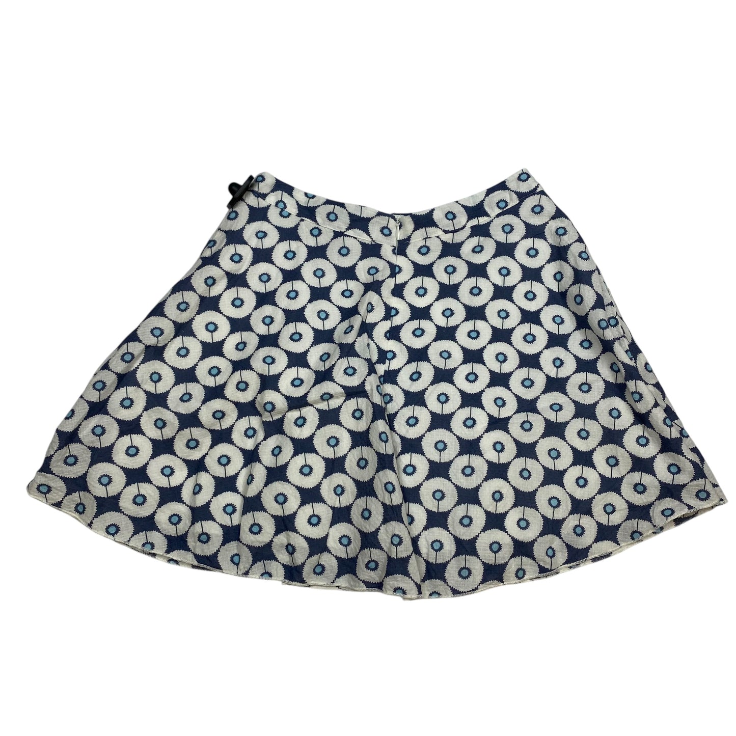 Skirt Mini & Short By Final Touch In Blue & White, Size: S