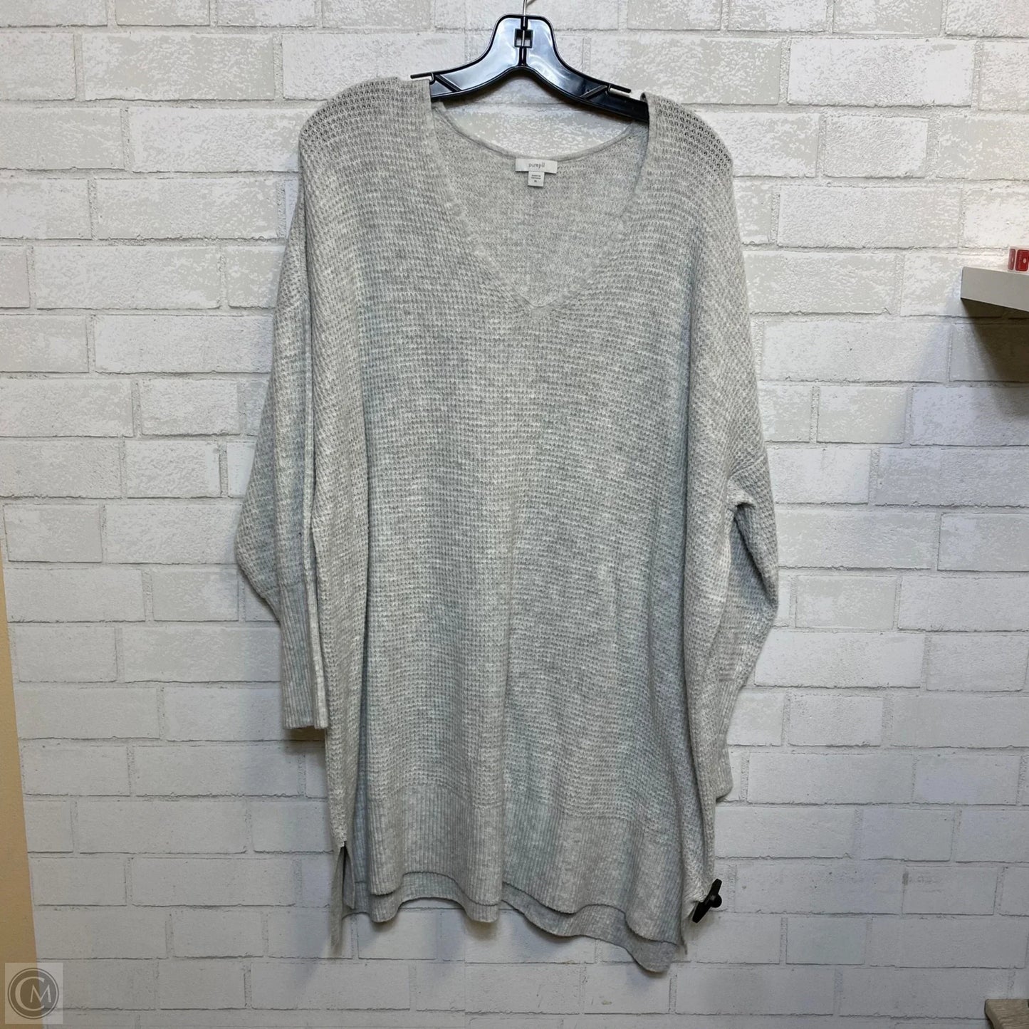 Sweater By Pure Jill In Grey, Size: Xl
