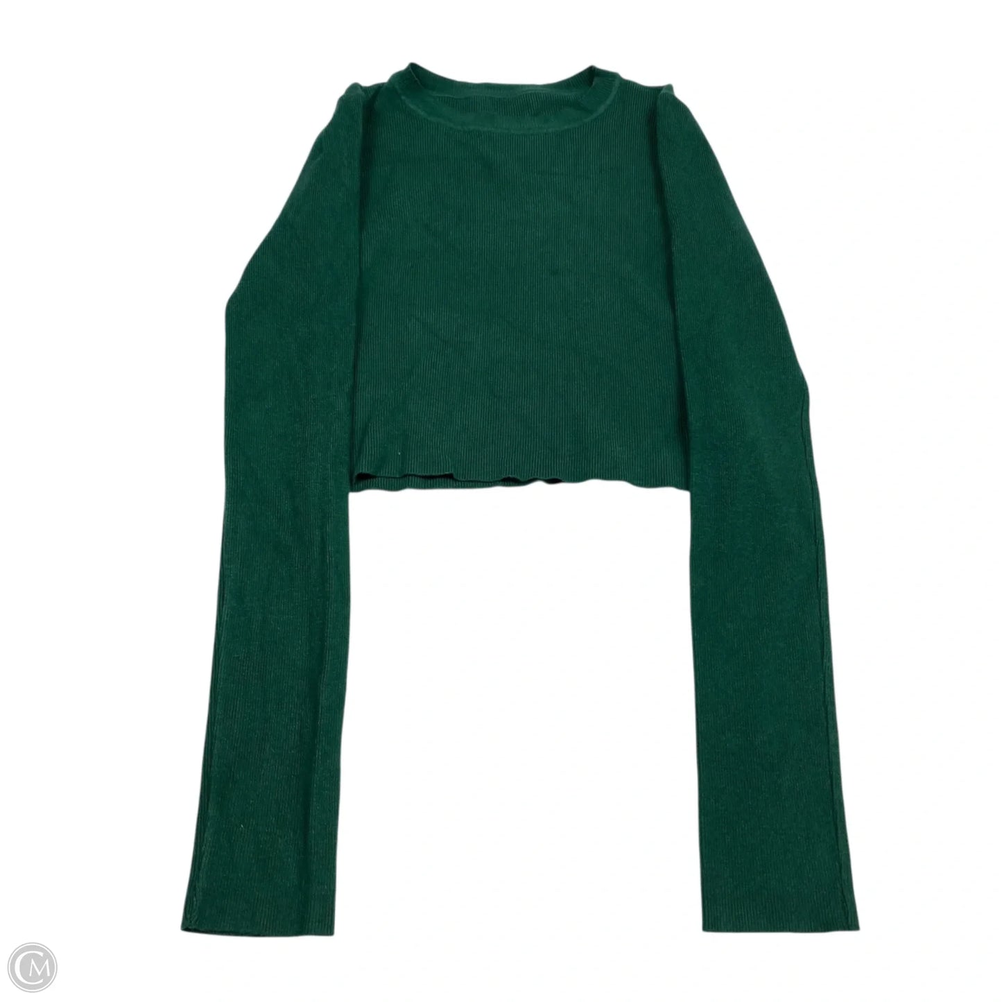 Top Long Sleeve By Shein In Green, Size: M