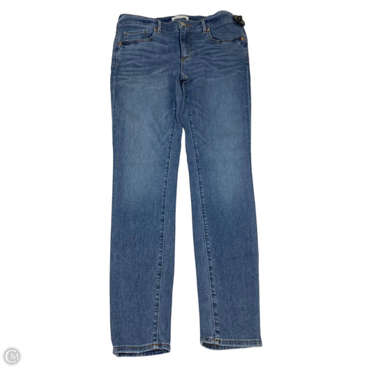 Jeans Skinny By Loft In Blue Denim, Size: 6
