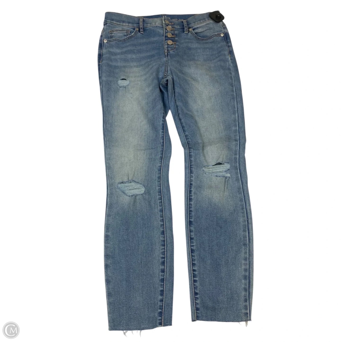 Jeans Skinny By New York And Co In Blue Denim, Size: 4