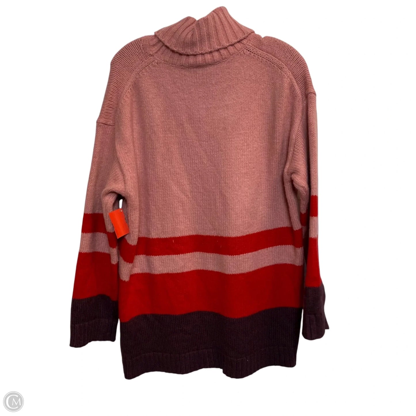 Sweater By Ann Taylor In Pink & Red, Size: L
