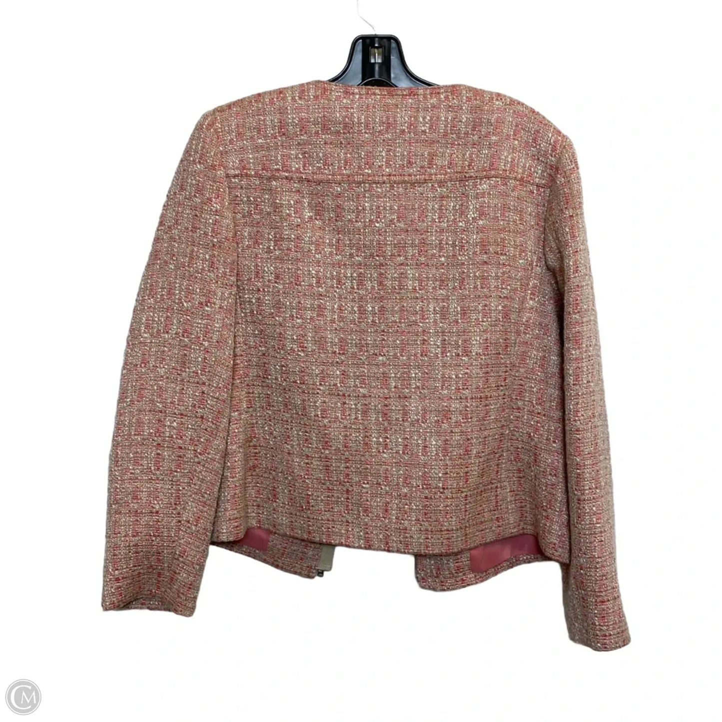Blazer By Talbots In Pink & Tan, Size: M