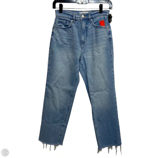 Jeans Straight By Loft In Blue Denim, Size: 0
