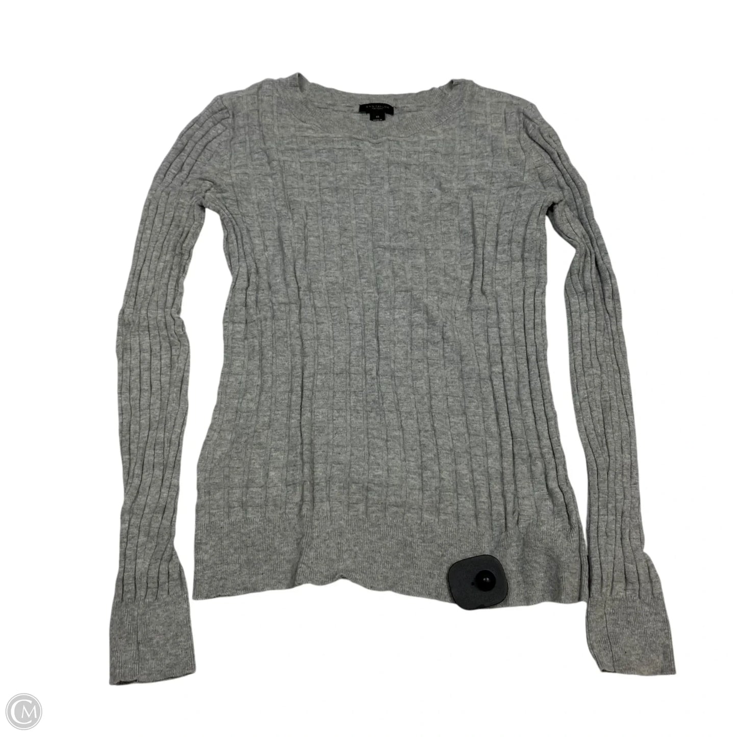 Top Long Sleeve By Ann Taylor In Grey, Size: Xs