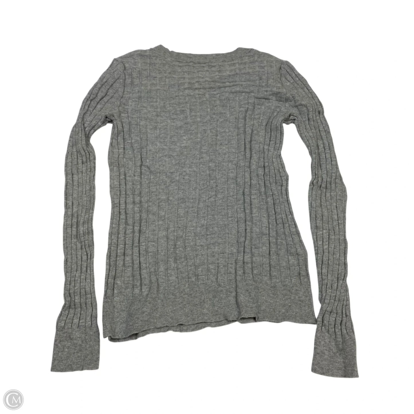 Top Long Sleeve By Ann Taylor In Grey, Size: Xs