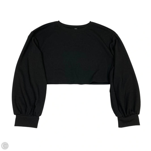 Top Long Sleeve Basic By Shein In Black, Size: S