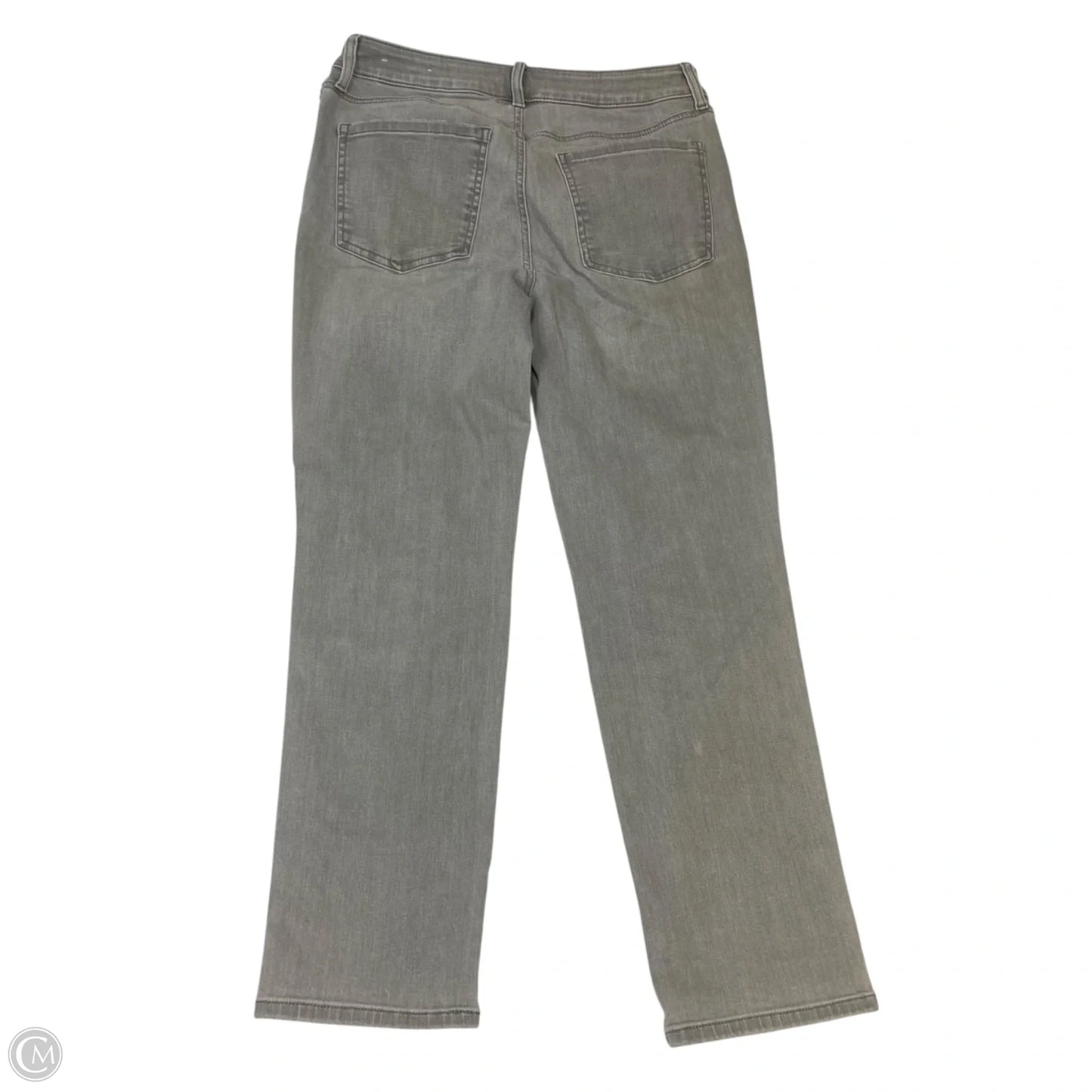Jeans Straight By Chicos In Grey Denim, Size: 6