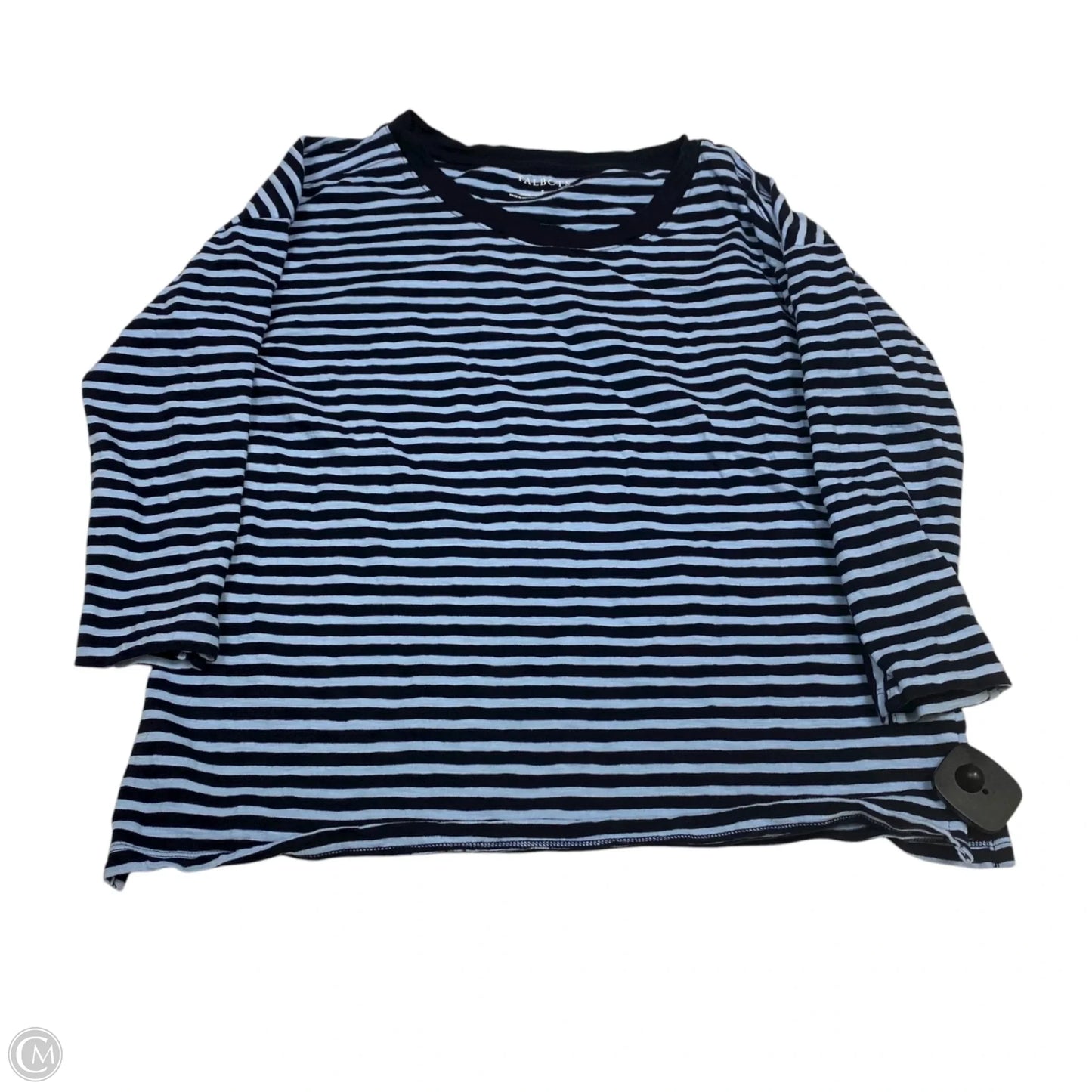 Top 3/4 Sleeve By Talbots In Blue, Size: S