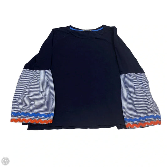 Top Long Sleeve By Crown And Ivy In Navy, Size: Mp