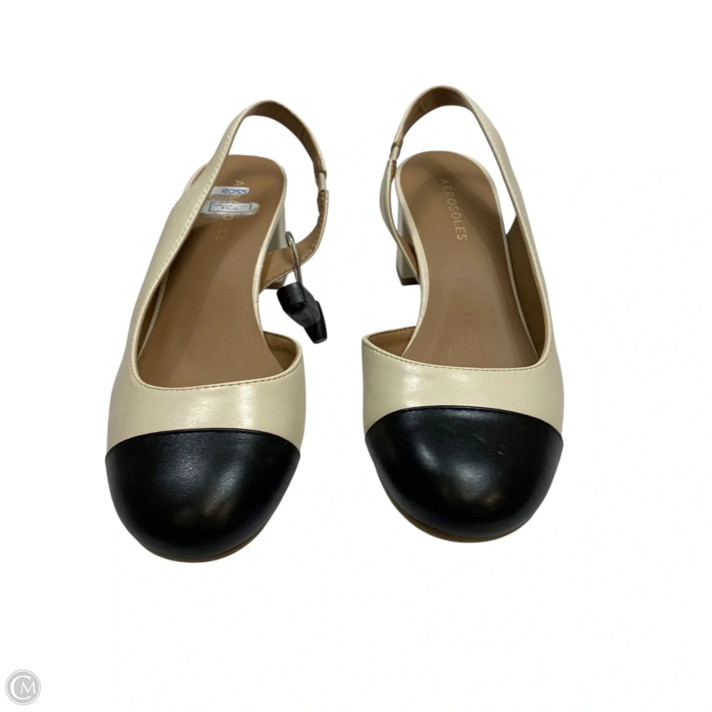 Shoes Heels Block By Aerosoles In Black & Cream, Size: 8