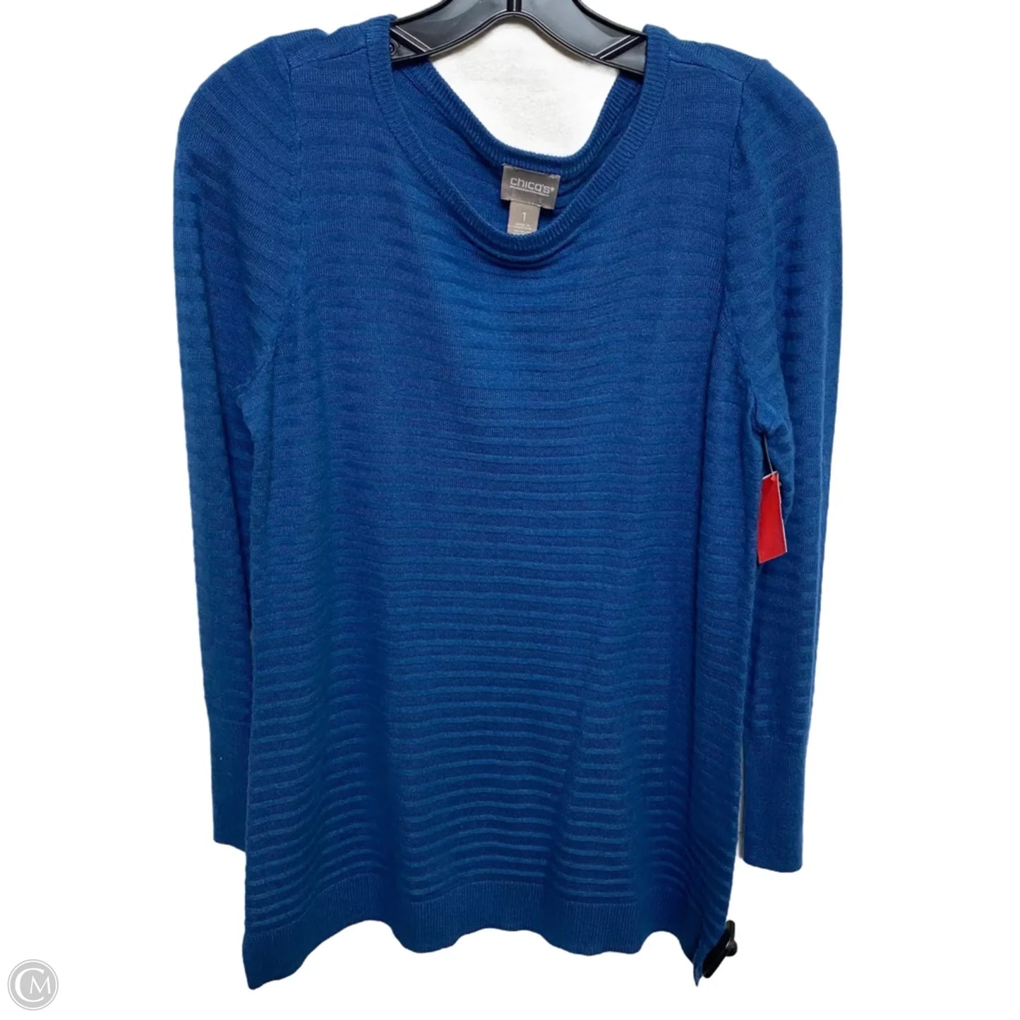 Top Long Sleeve By Chicos In Blue, Size: M