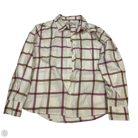 Top Long Sleeve By Loft In Cream, Size: Mp