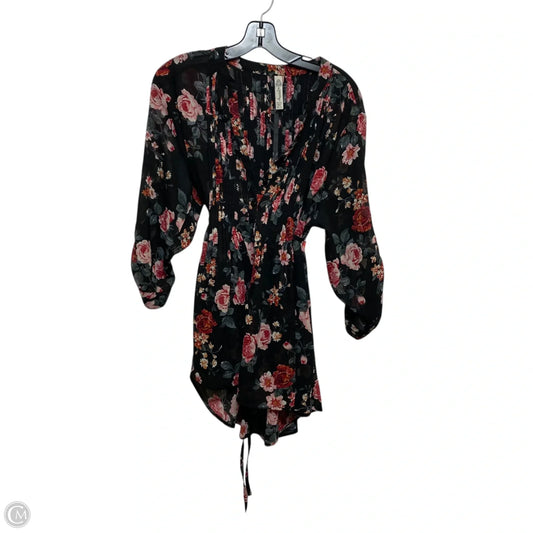 Top 3/4 Sleeve By American Rag In Black & Red, Size: Xl