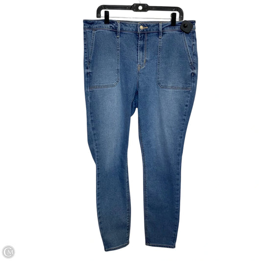 Jeans Skinny By Old Navy In Blue Denim, Size: 14