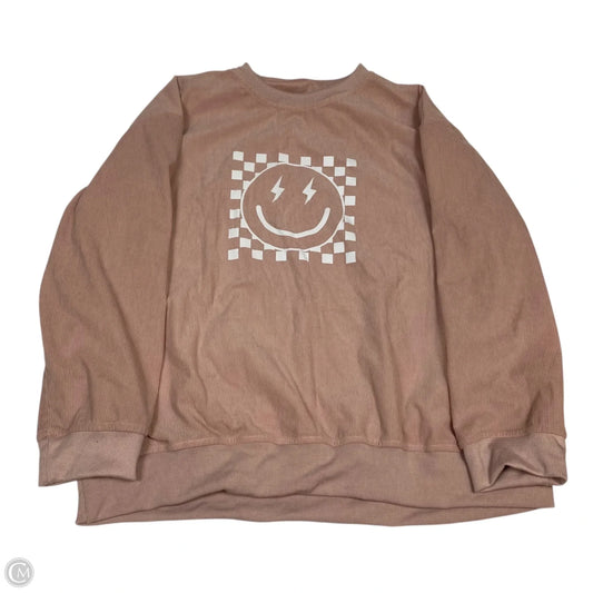 Top Long Sleeve By Shein In Pink, Size: Xl