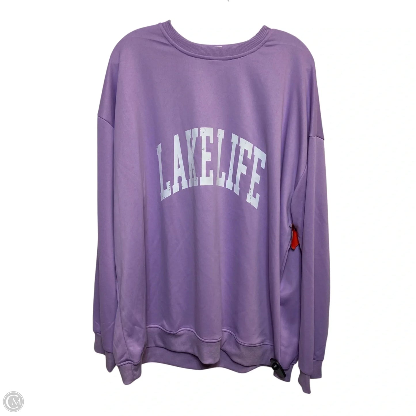 Top Long Sleeve By Cmf In Purple, Size: 4x