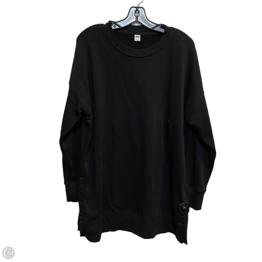 Sweatshirt Crewneck By Old Navy In Black, Size: L