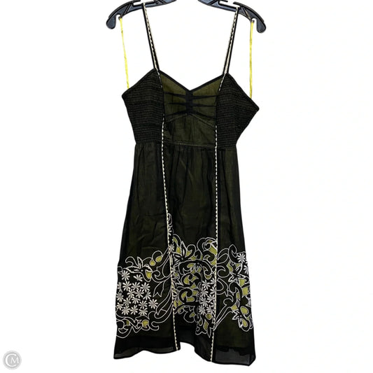 Dress Casual Short By Floreat In Black & Yellow, Size: S