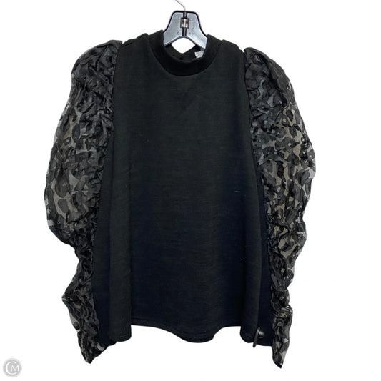 Top Long Sleeve By Thml In Black, Size: M