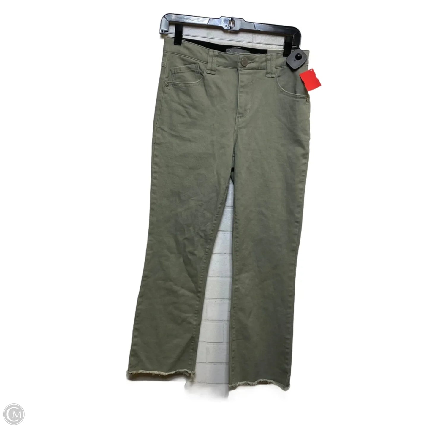 Jeans Skinny By Wit & Wisdom In Green Denim, Size: 4