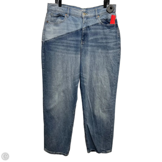 Jeans Straight By Forever 21 In Blue Denim, Size: 14