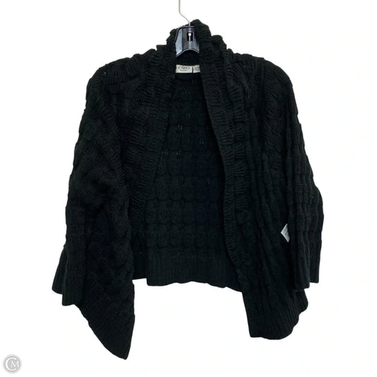 Sweater Cardigan By Cato In Black, Size: 1x