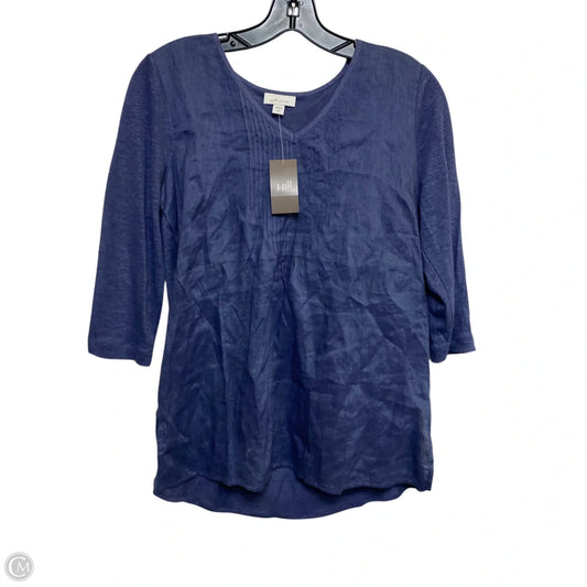 Top 3/4 Sleeve By J. Jill In Blue, Size: Sp