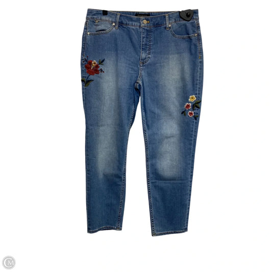 Jeans Skinny By Talbots In Blue Denim, Size: 12p