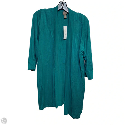 Cardigan By Chicos In Green, Size: Xl