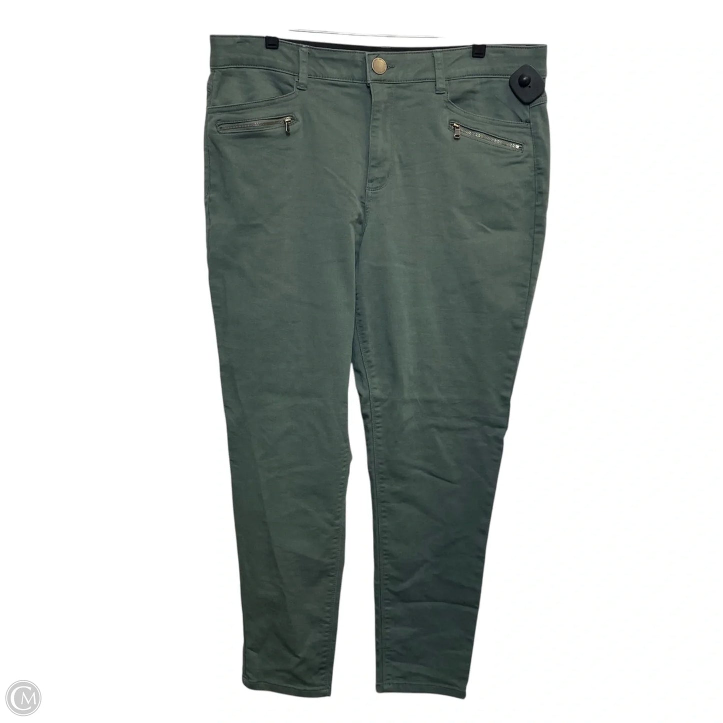 Jeans Skinny By Democracy In Green Denim, Size: 16
