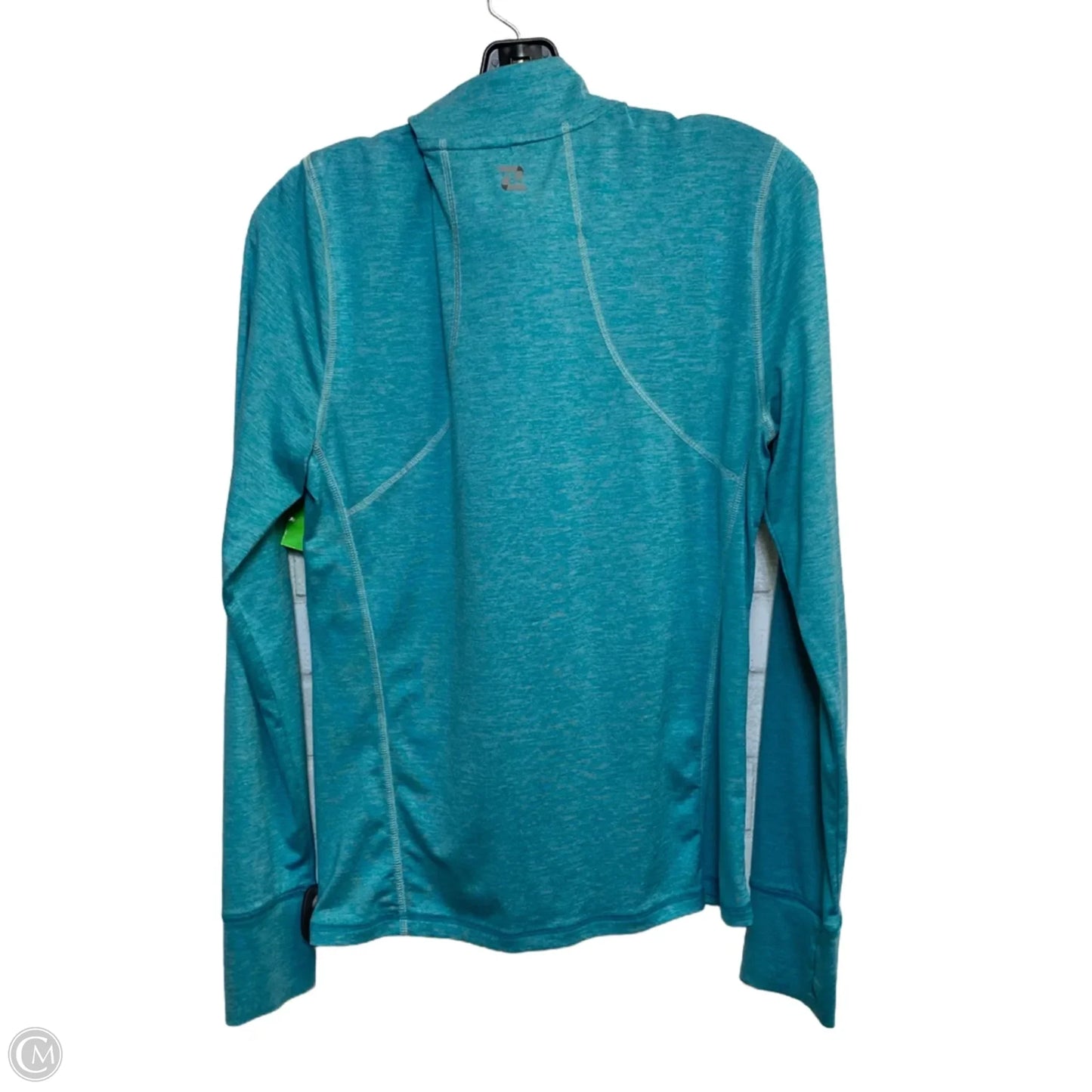 Athletic Top Long Sleeve Collar By Zelos In Blue, Size: S