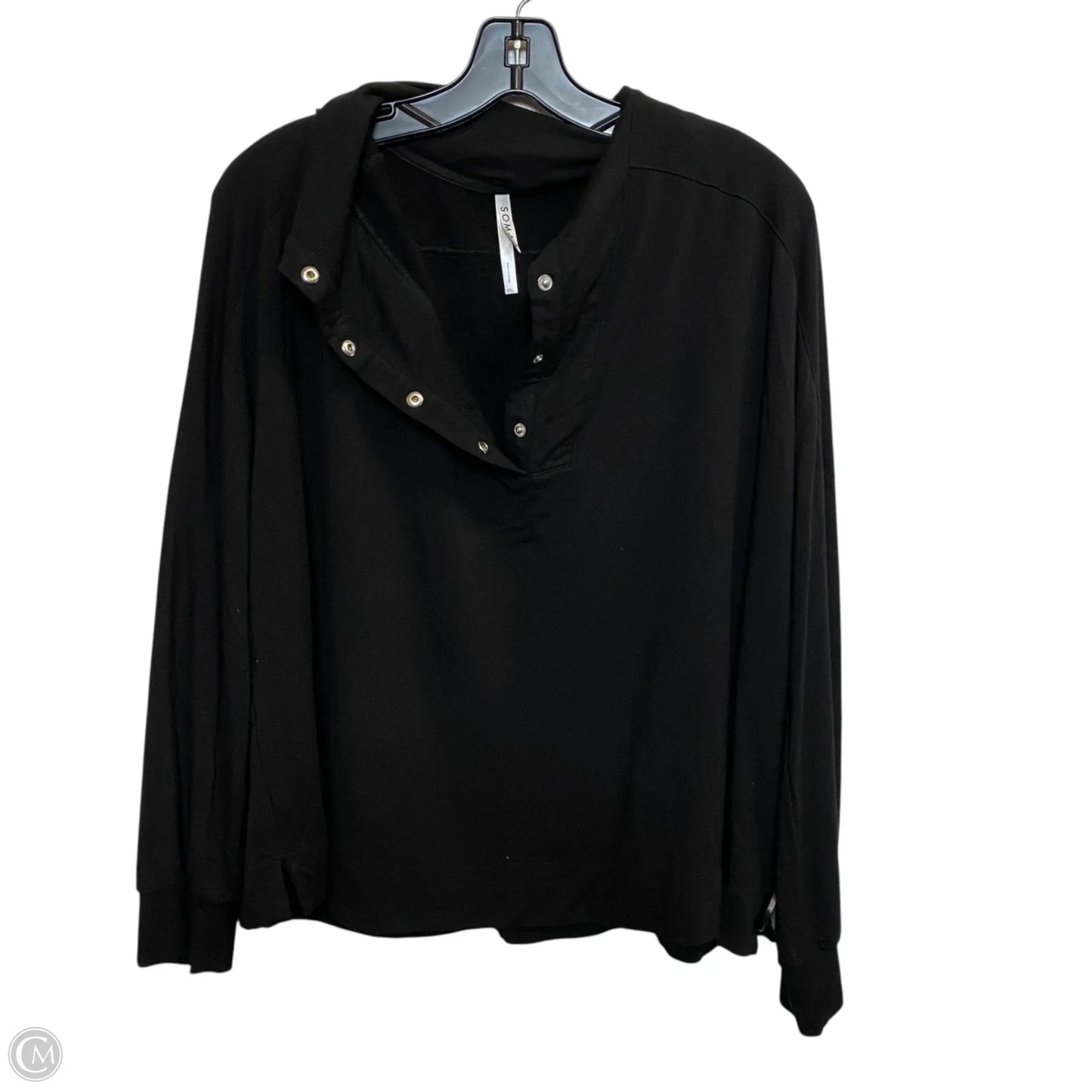 Top Long Sleeve By Soma In Black, Size: Xxl